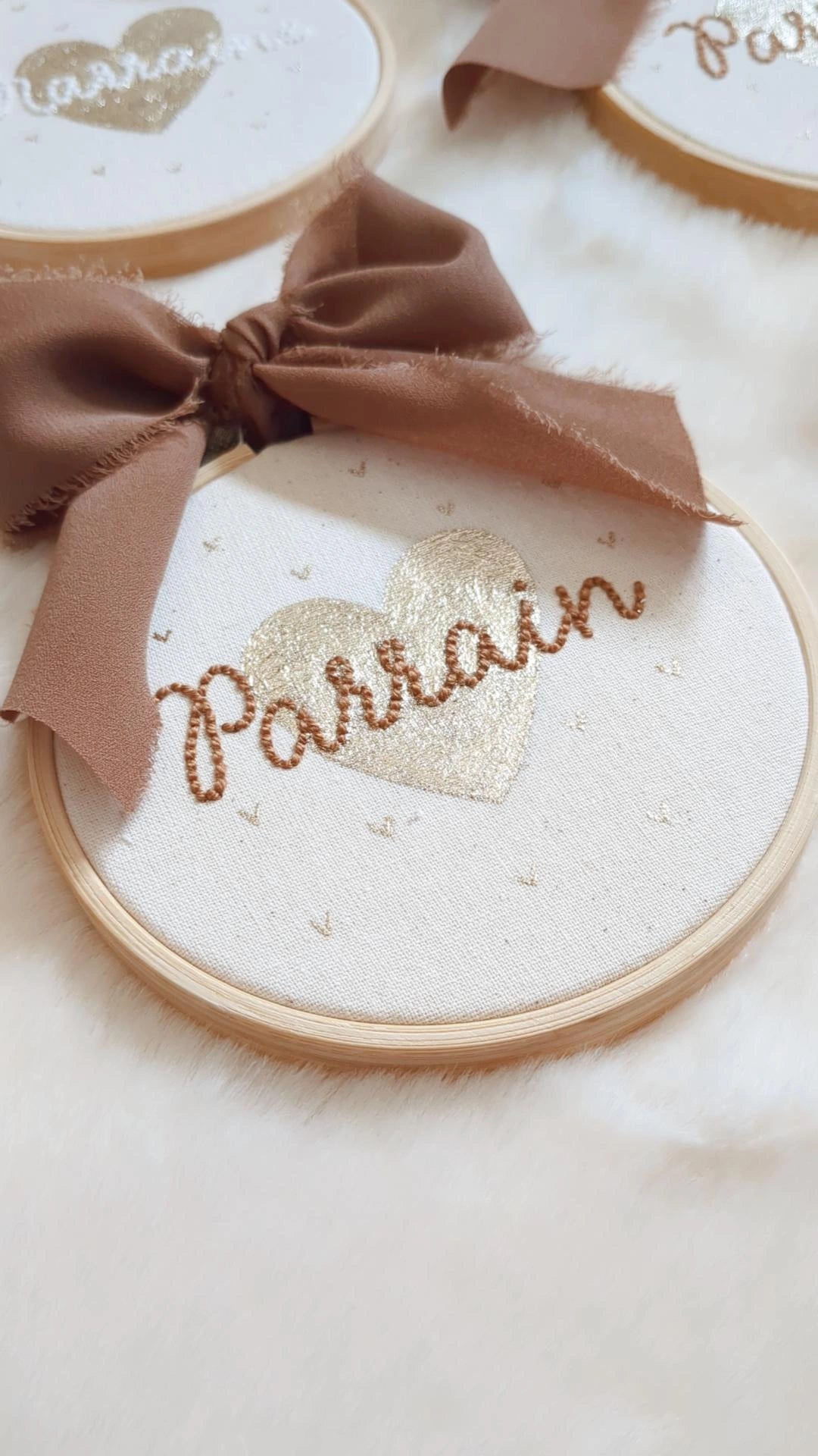 Mini tambour parrain / marraine • Demande en parrain • Demande en marraine • Cadeau de baptême