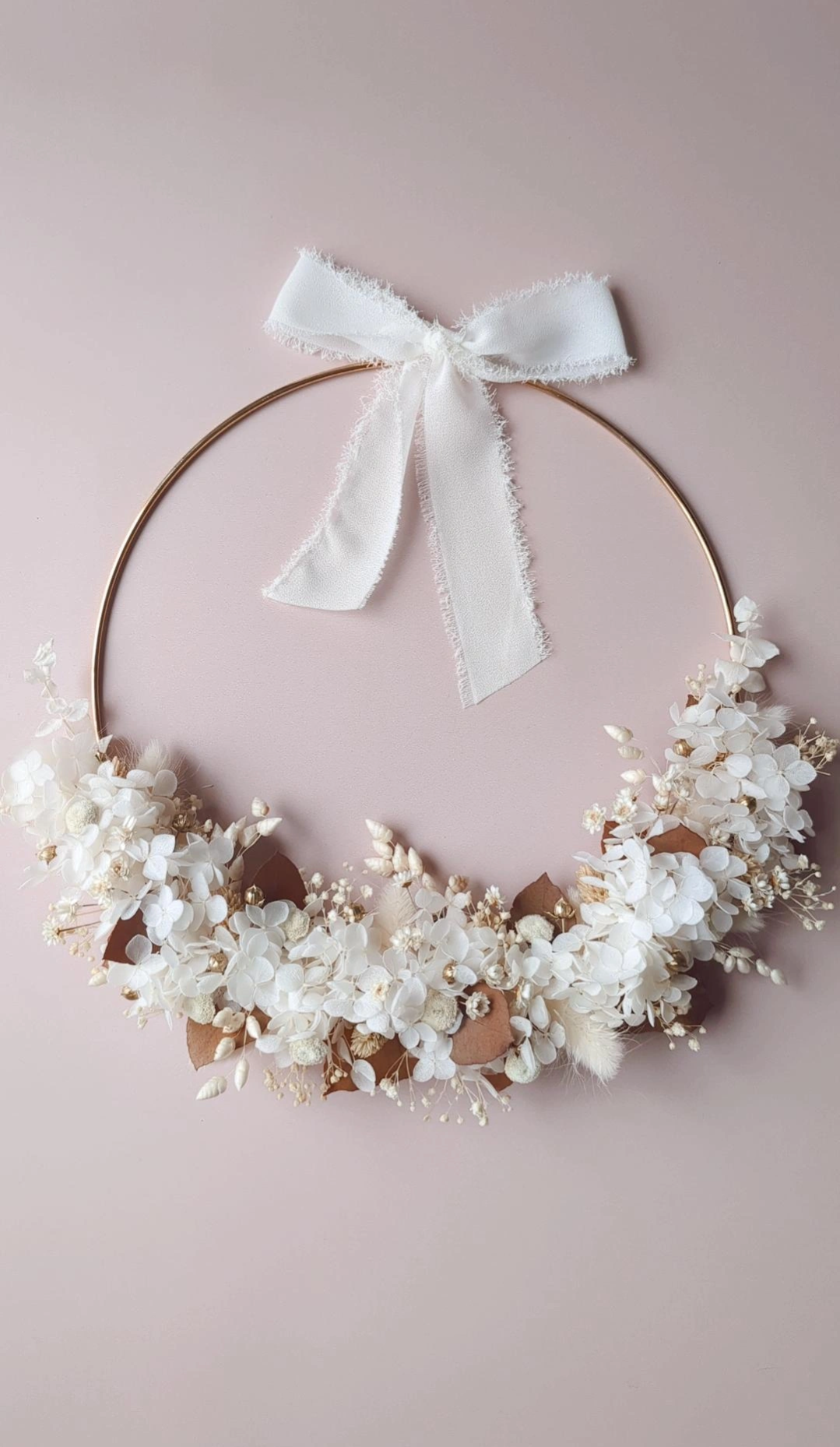 Couronne de Noël fleurie