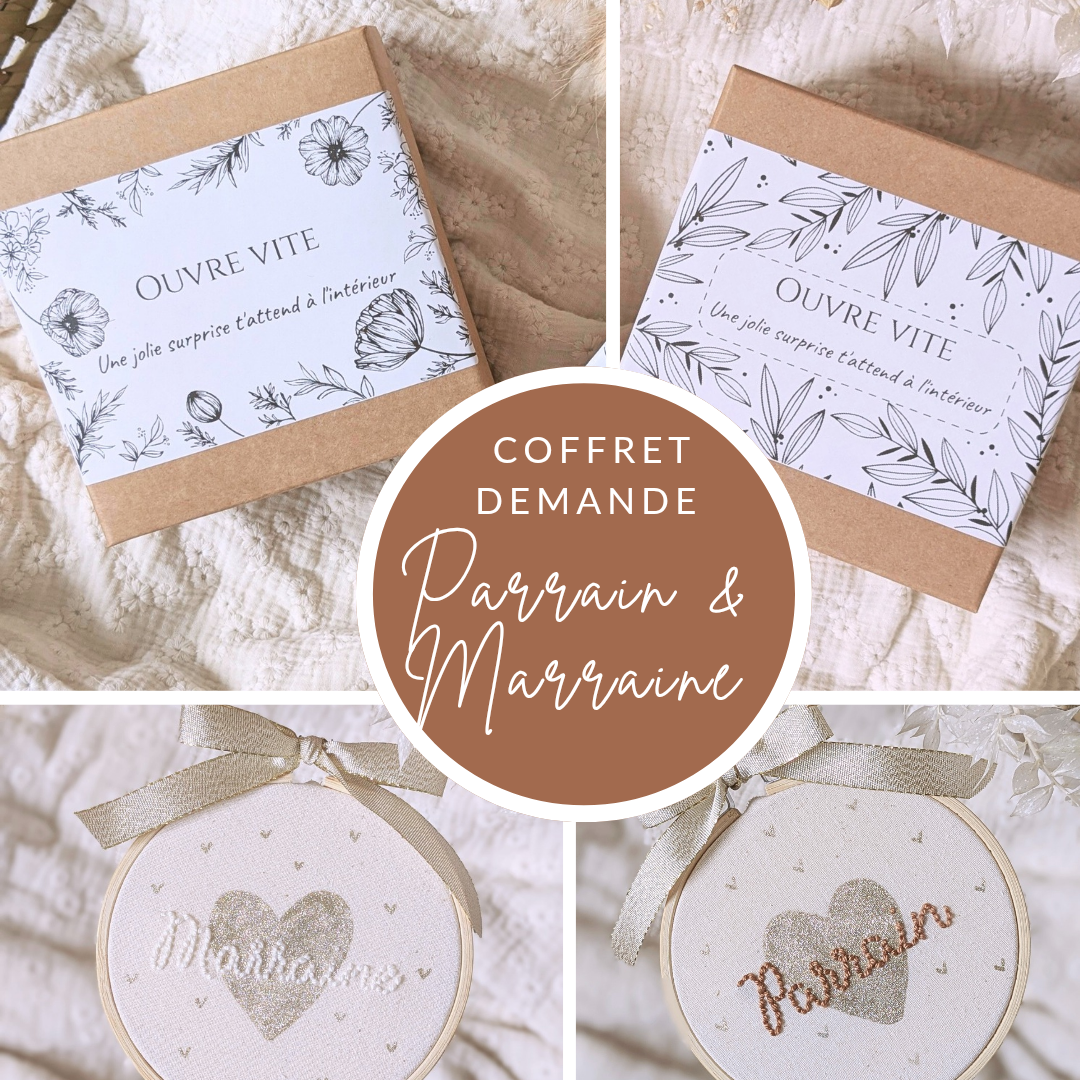 Coffret demande en parrain | marraine