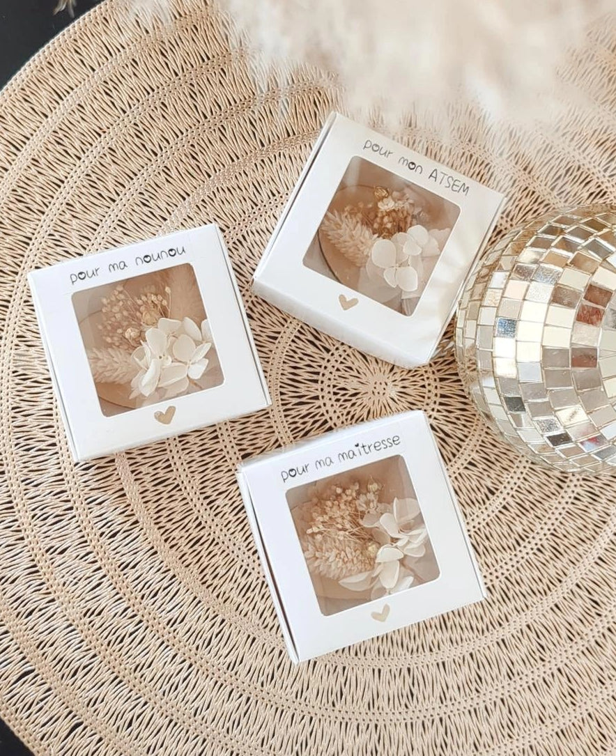 Magnet fleuri • Cadeau fin d'année • Cadeau invité