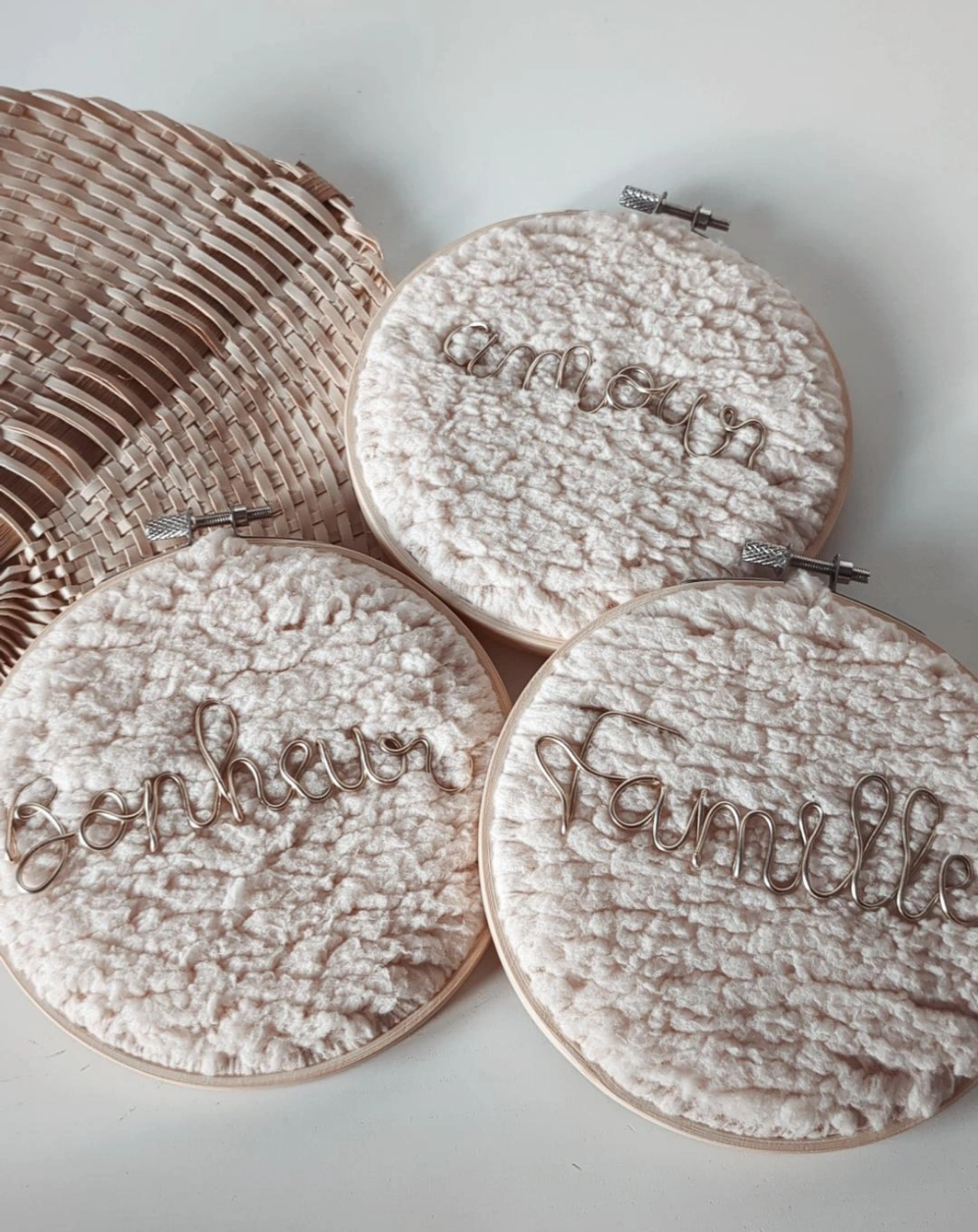 Collection douceur absolue • Tambour décoratif avec mots doux