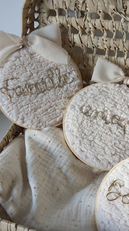 Collection douceur absolue • Tambour décoratif avec mots doux