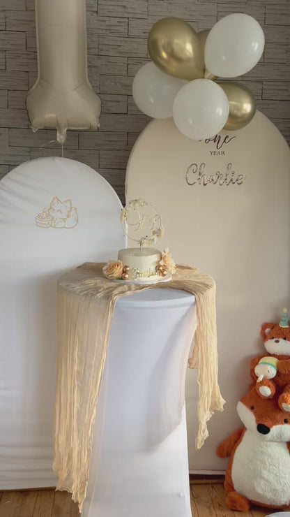 Cake topper fleurs séchées