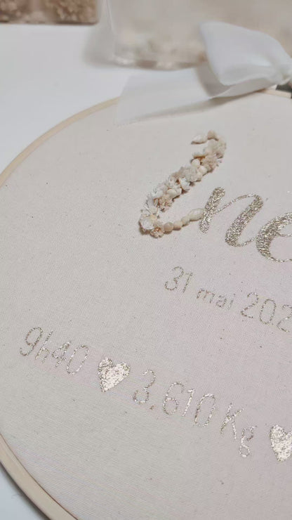 Tambour de naissance "Mes petits chiffres"