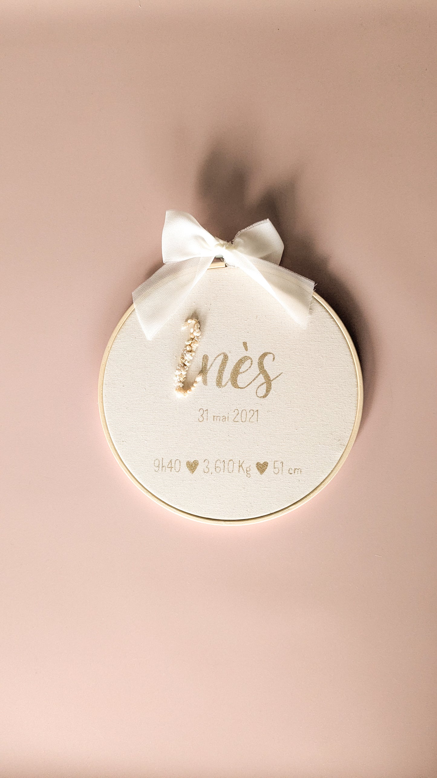 Tambour de naissance "Mes petits chiffres"