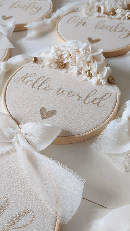 Tambour Hello World | Annonce naissance | Cadeau baby shower