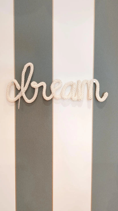 Décoration murale Dream en tricotin