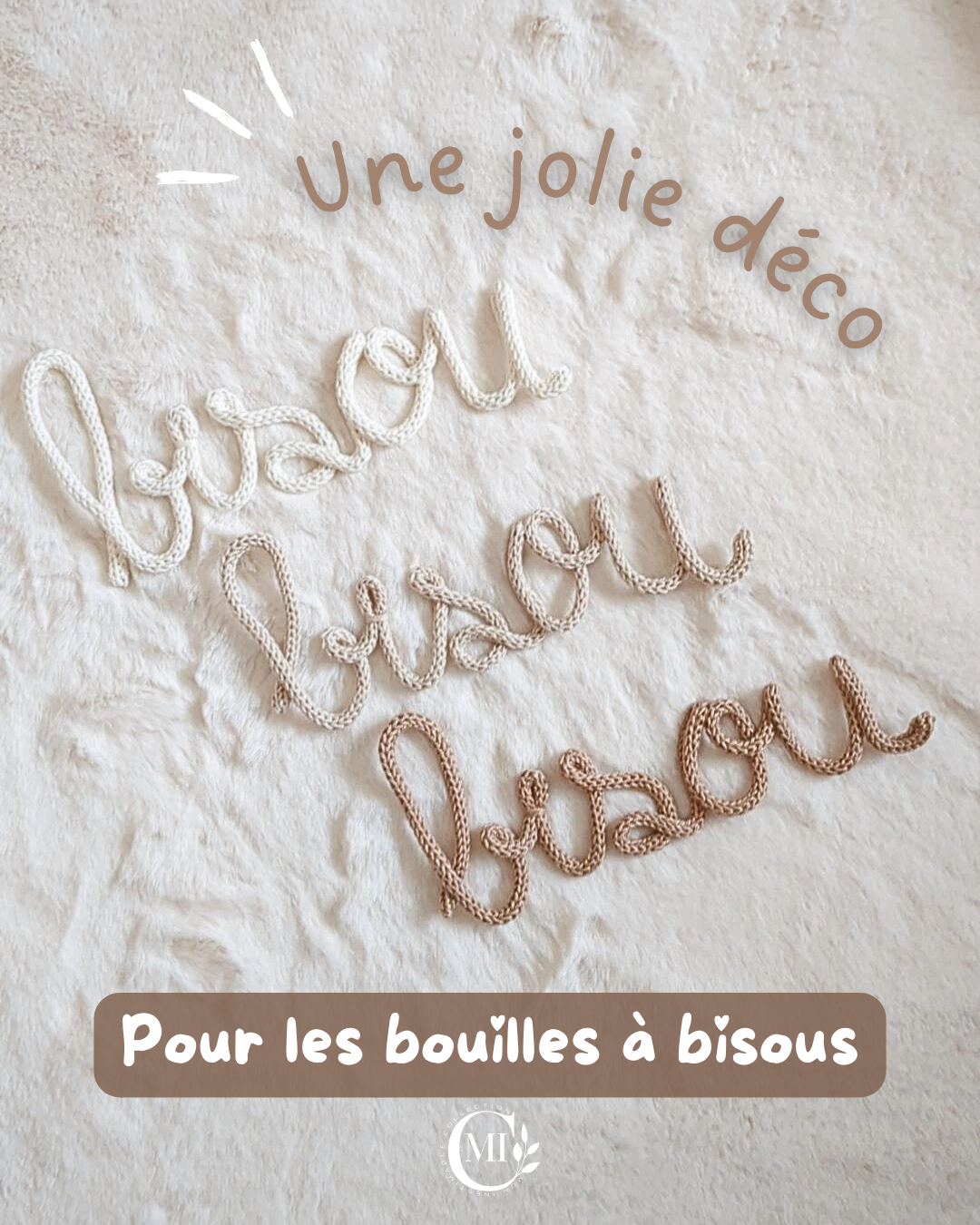 Tricotin Bisou • Déco chambre enfant