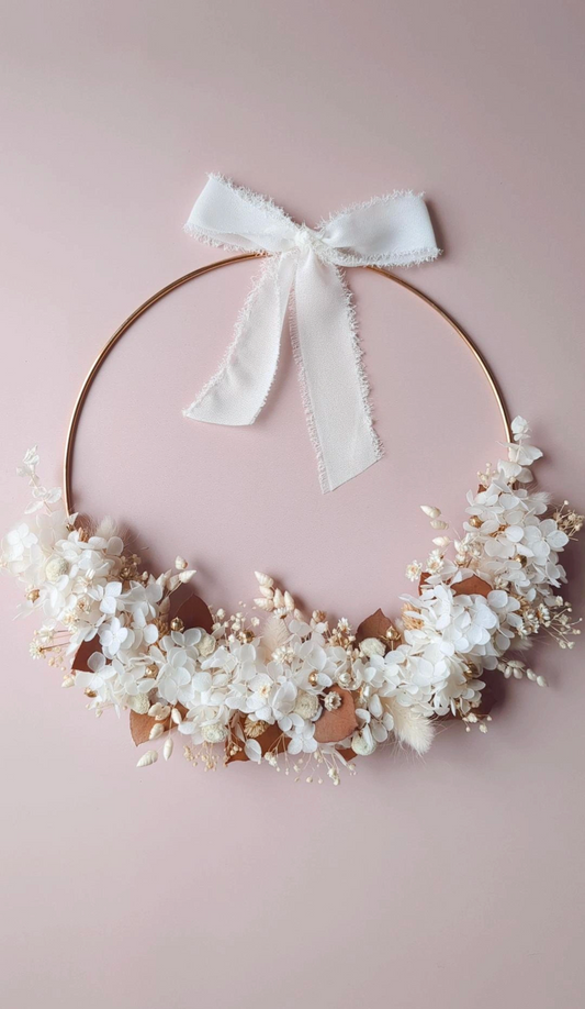 Couronne de Noël fleurie