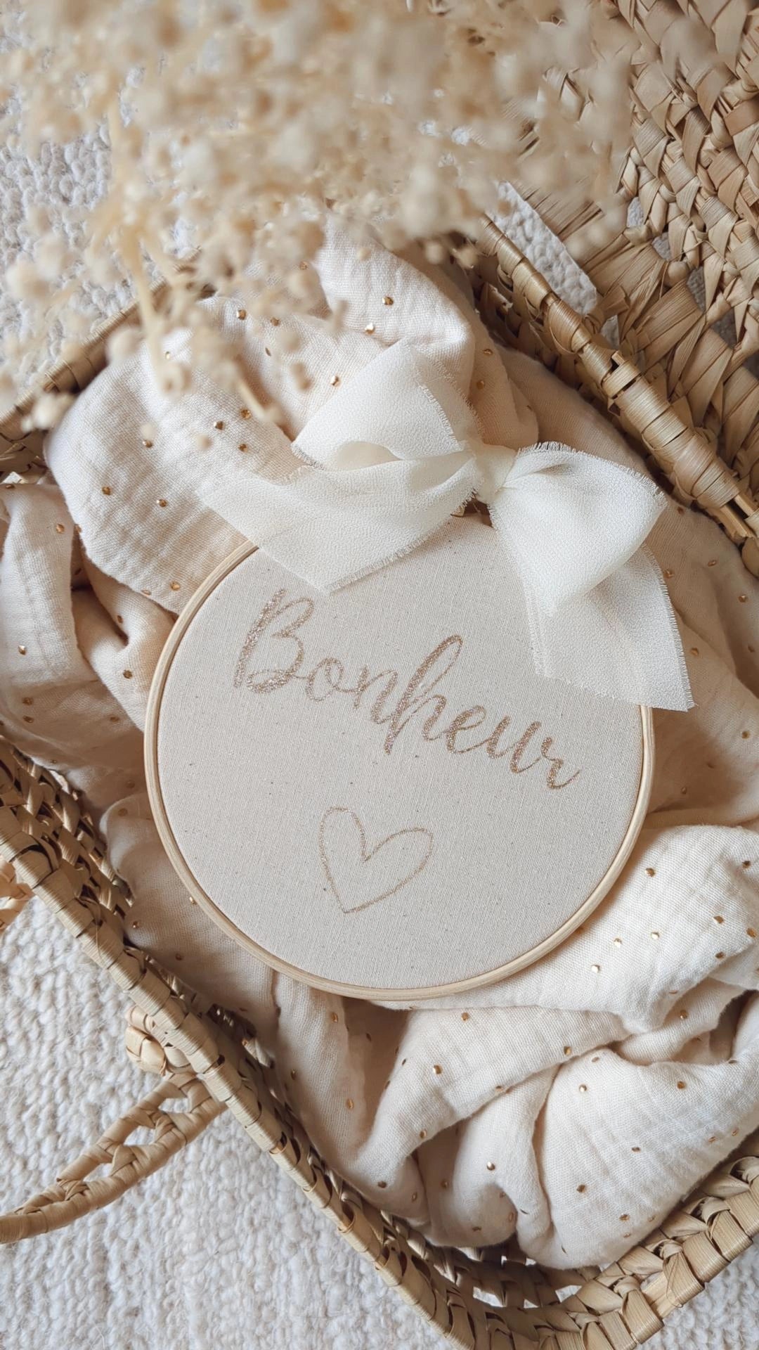 Tambour décoratif chambre de bébé • Annonce grossesse