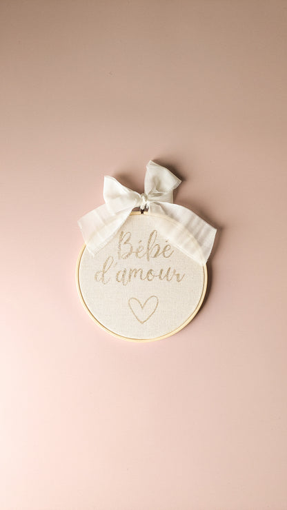 Tambour décoratif chambre de bébé • Annonce grossesse