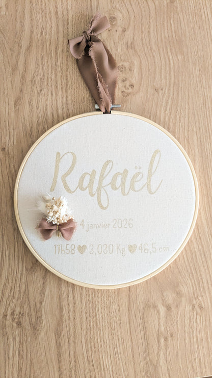 Tambour de naissance "Mes petits chiffres"