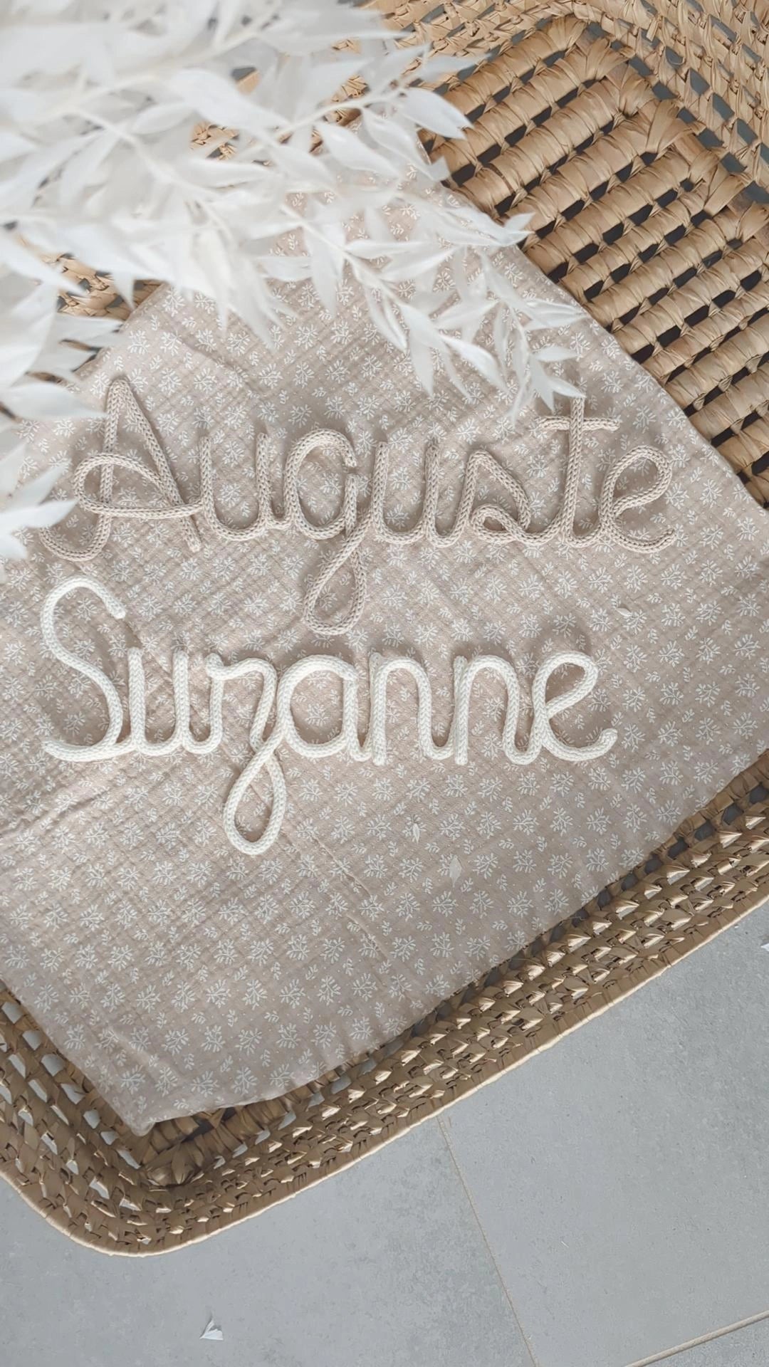 Prénom ou mot en tricotin