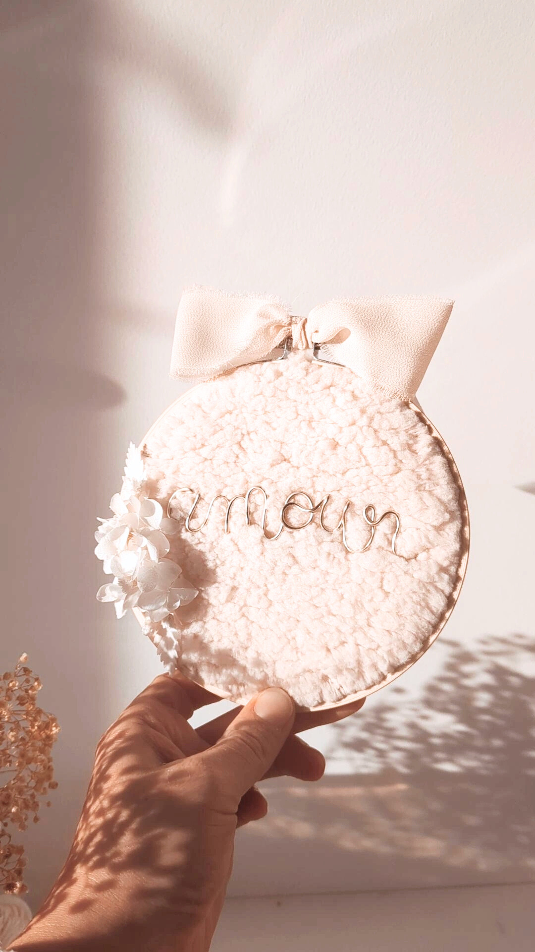 Collection douceur absolue • Tambour décoratif avec mots doux