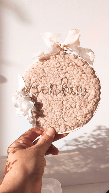 Collection douceur absolue • Tambour décoratif avec mots doux