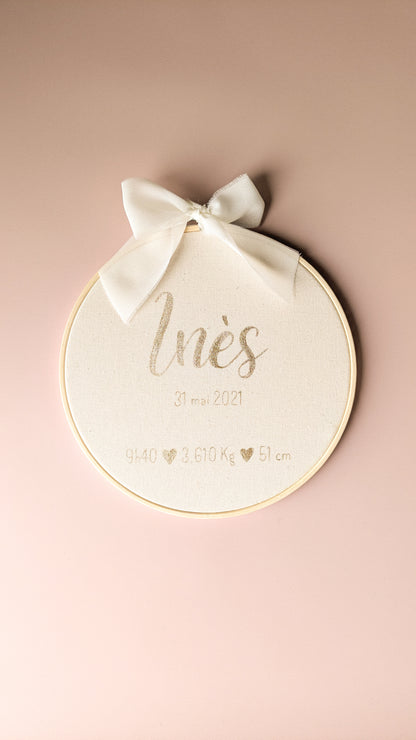 Tambour de naissance "Mes petits chiffres"