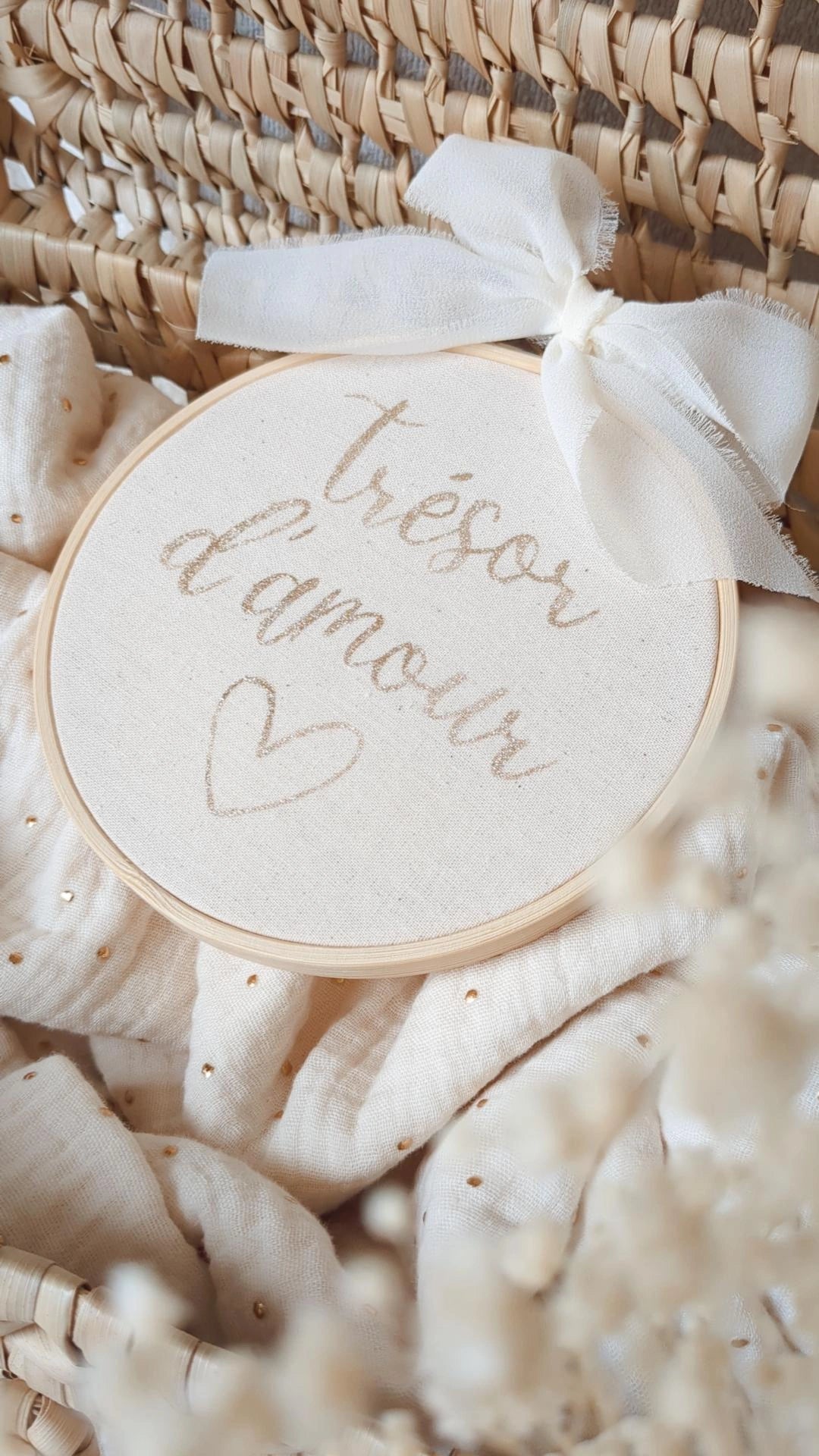 Tambour décoratif chambre de bébé • Annonce grossesse