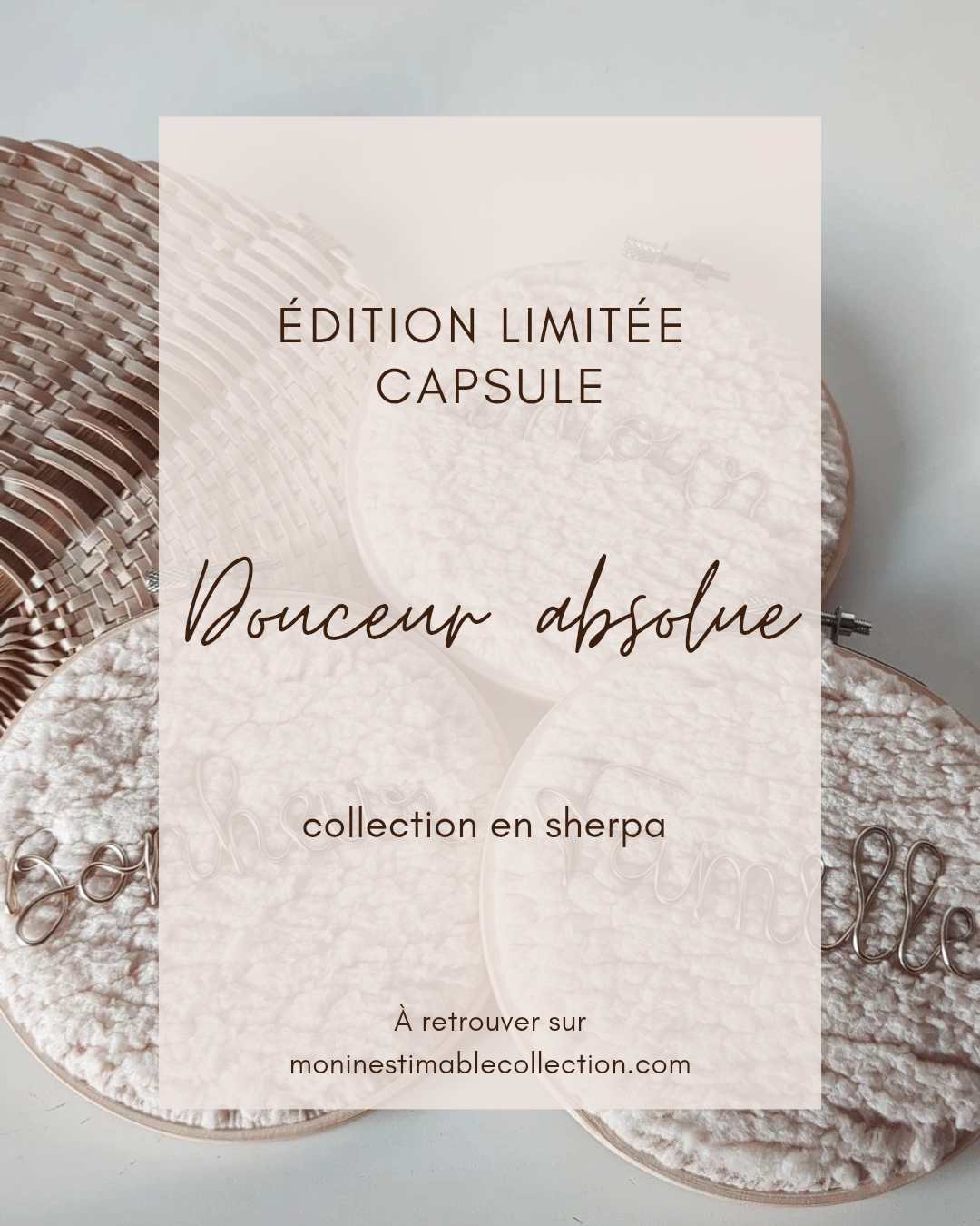 Collection douceur absolue • Tambour décoratif avec mots doux