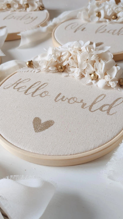Tambour Hello World | Annonce naissance | Cadeau baby shower