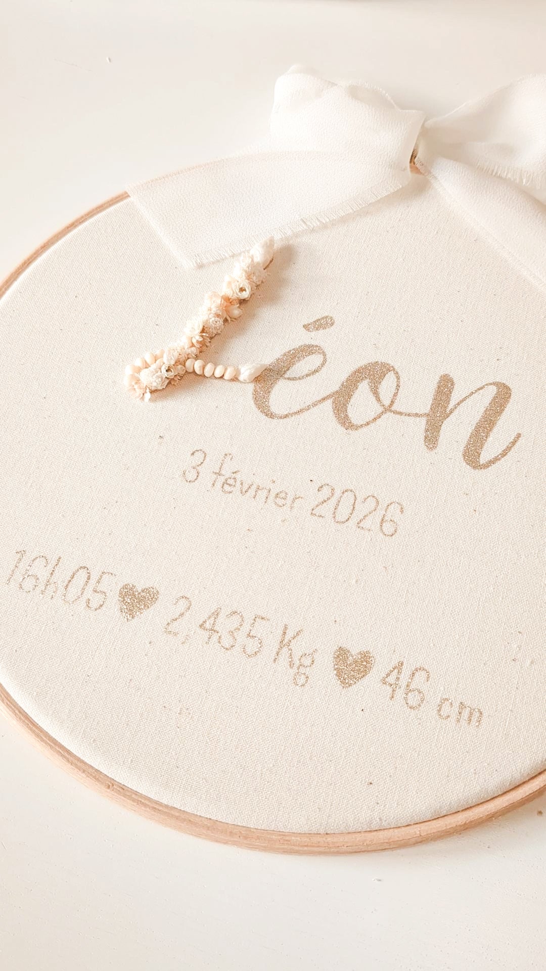 Tambour de naissance "Mes petits chiffres"