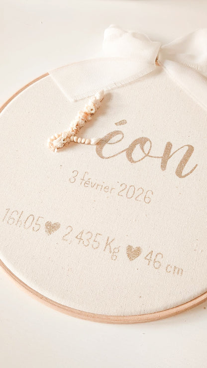 Tambour de naissance "Mes petits chiffres"