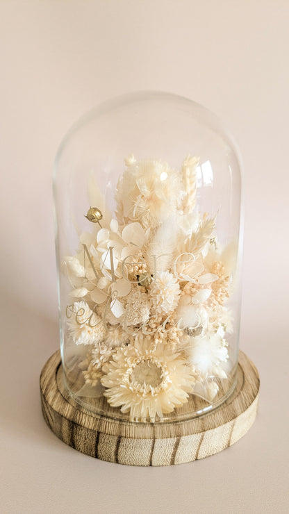 Cloche fleurie personnalisable
