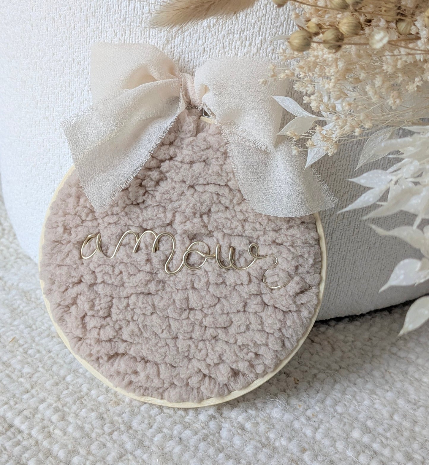 Collection douceur absolue • Tambour décoratif avec mots doux