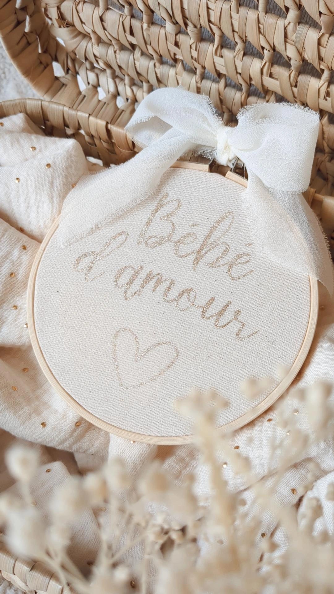 Tambour décoratif chambre de bébé • Annonce grossesse