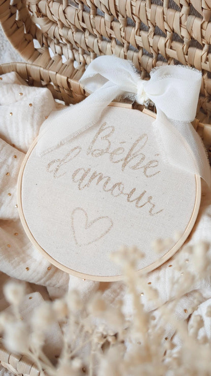 Tambour décoratif chambre de bébé • Annonce grossesse